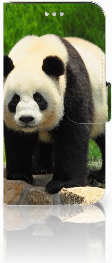 Housse en Cuir Premium Flip Case Portefeuille Etui pour Samsung Galaxy S7 Portefeuille Panda Cadeau d'anniversaire