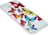 Vlinder kleuren siliconen hoesje Geschikt Voor Samsung Galaxy S8