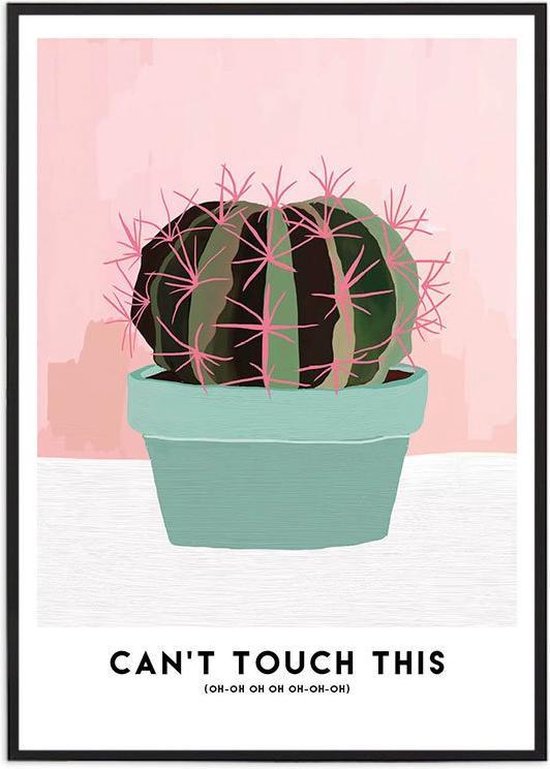 Poster Cactus - Can't touch this - A3 - Studio Hoeked