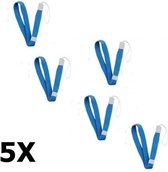 5 Stuk - Blauw Polsbandje voor Nintendo Wii PSP DS DSL Camera Cameratas