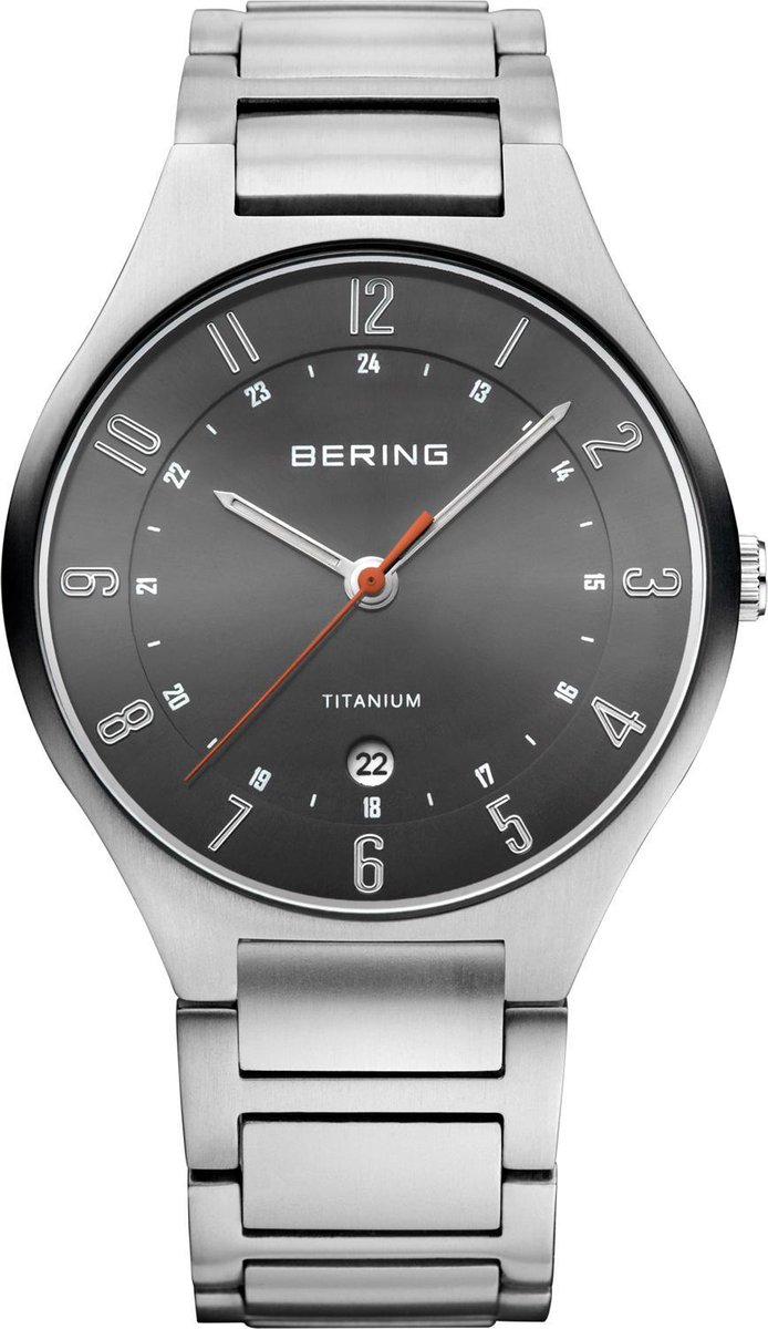 BERING 11739-772 - Horloge - Titanium - Grijs - 39 mm