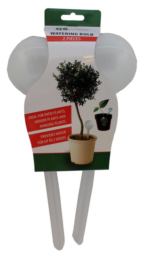 GS waterdruppelaar voor planten 2 stuks - Waterbollen - Watergeefsysteem kamerplanten & buitenplanten