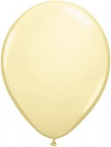 Ballonnen metallic ivoor 50 stuks