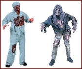 2x Walking dead zombie outfit duo