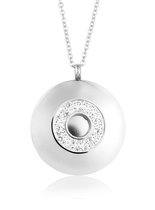 Montebello Ketting Bowdy - Dames - 316L Staal PVD - Zirkonia - 3 x 35 mm - 45 cm
