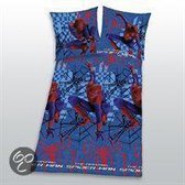 Disney Marvel Spiderman - Dekbedovertrek - Eenpersoons - 140x200 cm - Blauw