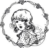 Marianne Design - Cling Stamp - Vintage Ladies - Flower girl - CS0848.