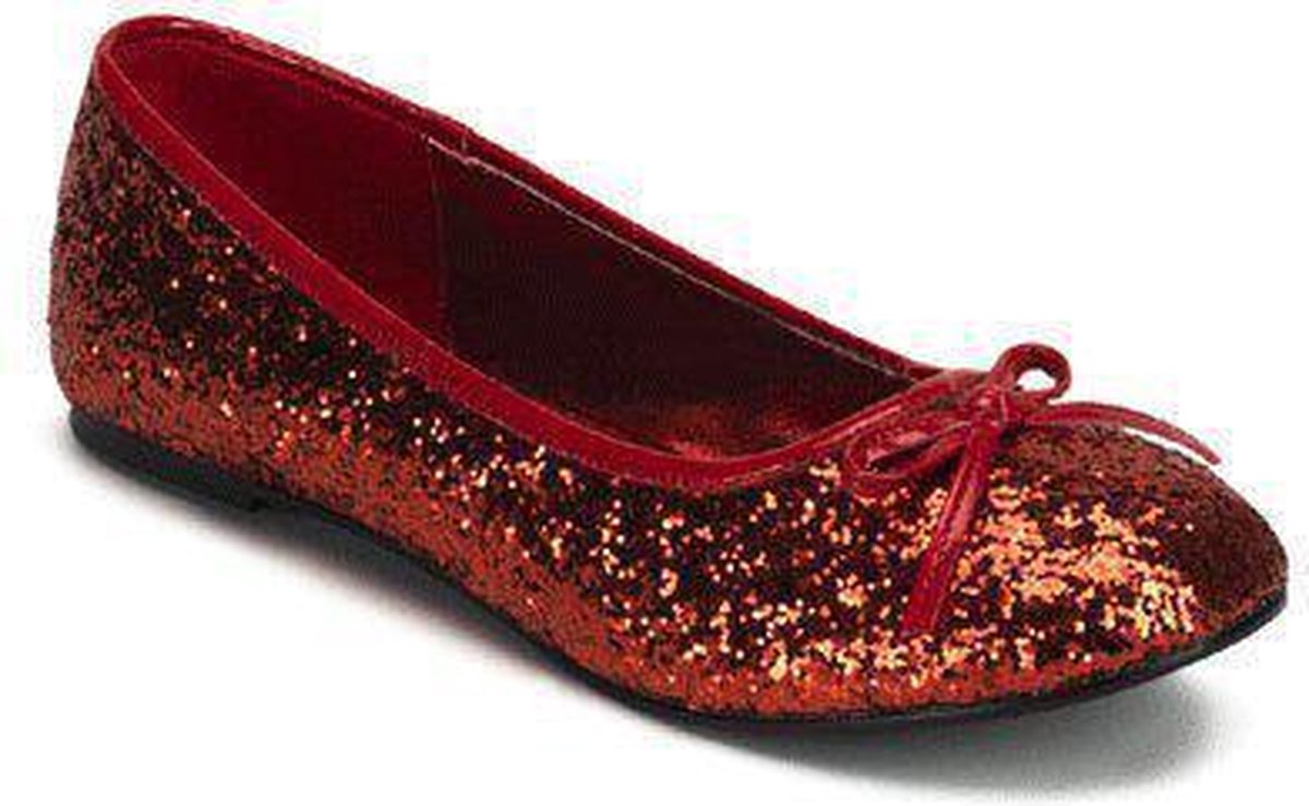 Rode ballerina schoenen met glitters 41 | bol.com