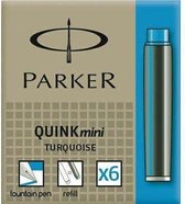 Parker Esprit Inktpatronen Quink  Turquoise