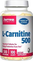 Carnitine  500mg (Vegan)  100 vegetarische vrije-vorm vloeistofcapsules | Jarrow Formulas