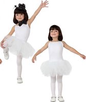Ballet danseres wit kostuum voor meisjes 116 (5-6 jaar)