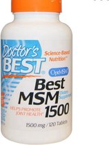 Doctor's Best Pure MSM, 1500 mg - 120 Tabletten - Voedingssupplement