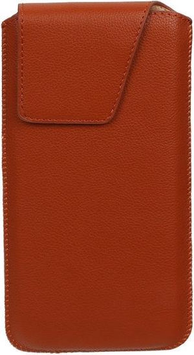 BestCases.nl LG Nexus 5 - Universele Leder look insteekhoes/pouch Model 1 - Bruin Medium