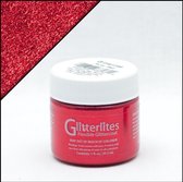 Angelus Glitterlites - 29,5 ml Glitter verf voor o.a. leer - Ruby Red