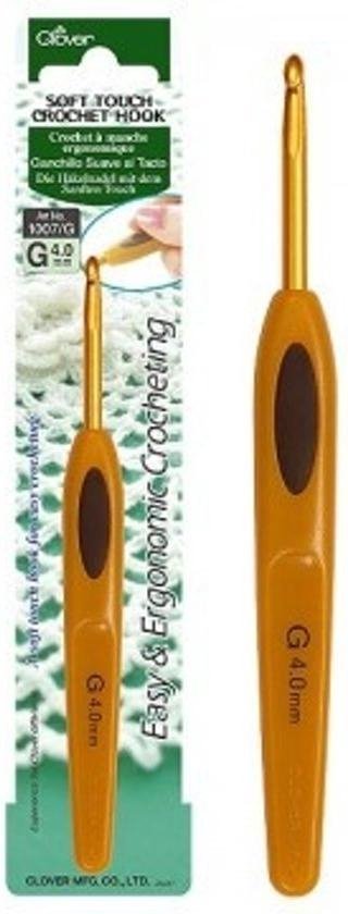 Clover soft touch haaknaald 3,5 mm