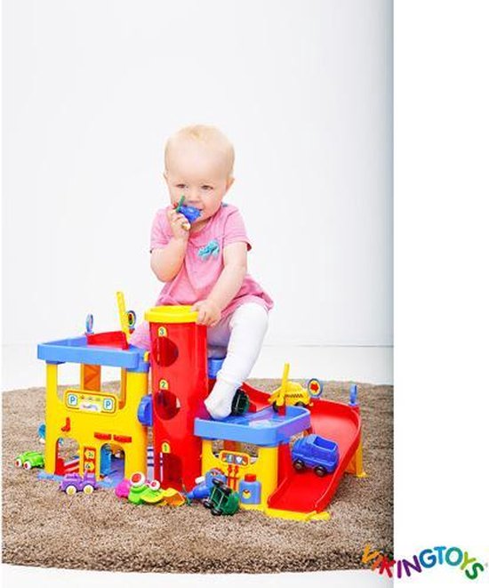 Viking Toys Garage Viking City 2 verdiepingen