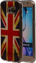 Britse Vlag TPU Cover Case voor Samsung Galaxy S6 Hoesje