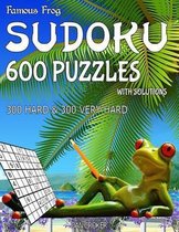 Famous Frog Sudoku 600 Puzzles With Solutions. 300 Hard and 300 Very Hard