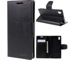 Goospery Sonata Leather case hoesje Sony Xperia Z5 zwart