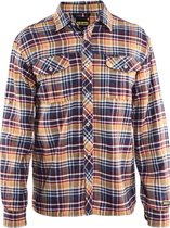 Blåkläder 3299-1137 Overhemd flanel Heren Navy/Orange maat XXXL