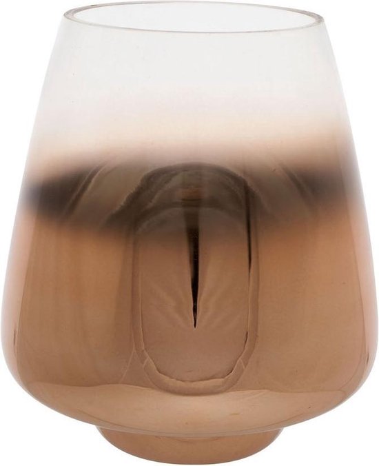 Theelichtglas Koperbrush 16x16x18cm