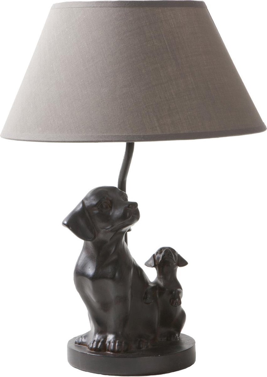 Happy-House Lamp Hond 30x30x42 cm Taupe
