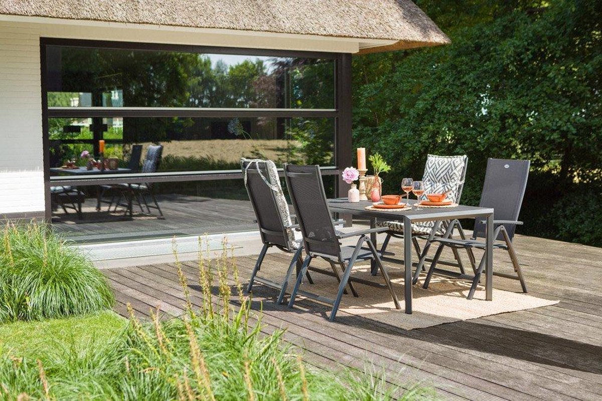 Hartman Troy - chaise de jardin réglable - Anthracite - Aluminium