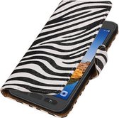 Zebra booktype wallet cover hoesje voor Samsung Galaxy S7 Active