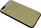 Hard Back Cover Case voor Apple iPhone 6/6S - Croco Print - Beige
