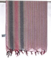Hamamdoek "Keshan" Wit met kleurrijke strepen