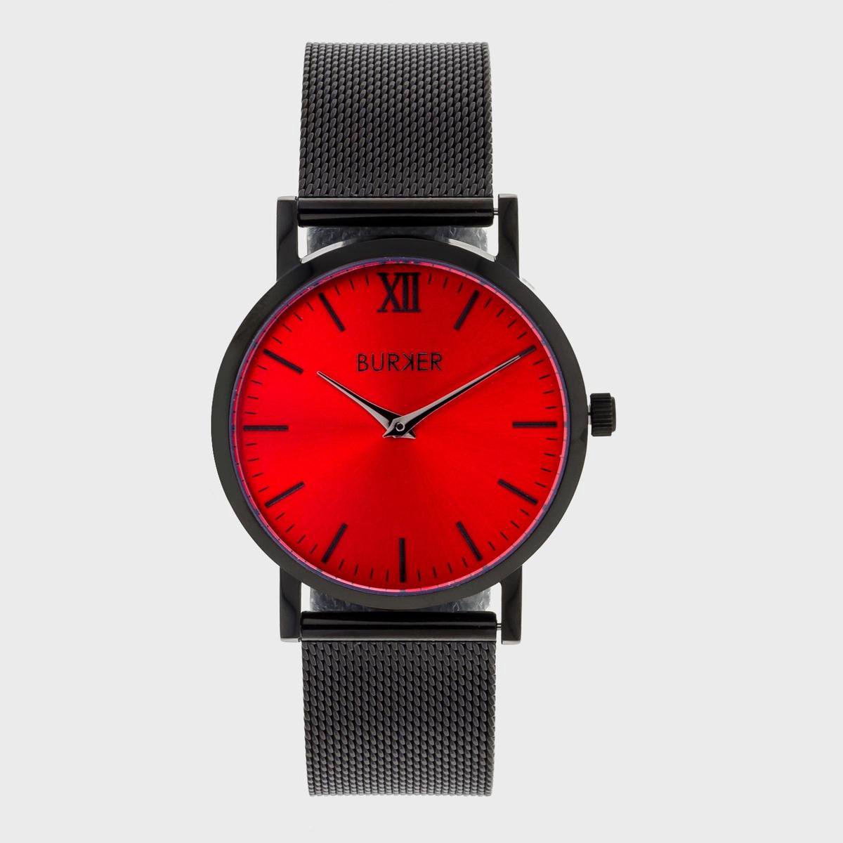 BURKER Julia Horloge Dames - Hexagon - Zilver Groen - Schakelband - 32 mm