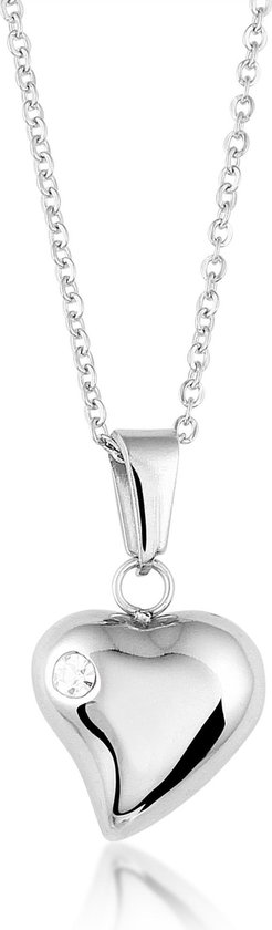 Montebello Ketting Brianda - 316L Staal - Hart - 15 x 14 mm - 45cm