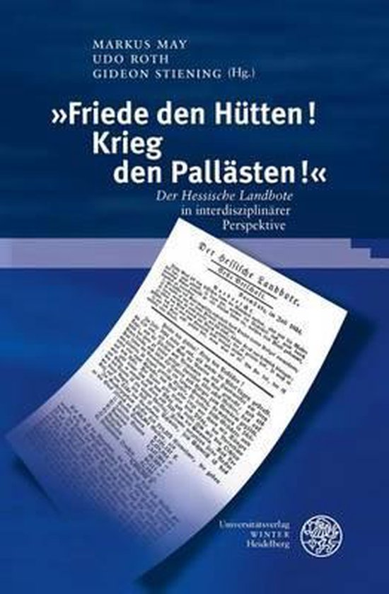 Friede Den Hütten Krieg Den Palästen Friede Den Hutten! Krieg Den Pallasten! | 9783825364564 | Boeken | bol.com