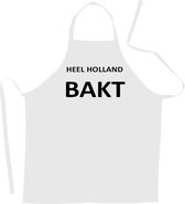 Benza Schort Keukenschort - HEEL HOLLAND BAKT - Wit