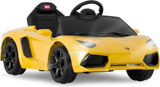 Lamborghini Aventador LP 700-4 Elektrische Kinderauto met afstandsbediening  - 6V - Geel | bol.com