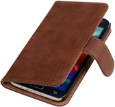 Hout Design Bruin Samsung Galaxy S5 (Plus) Book Wallet Case