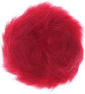 Fluffy scrunchie/haarwokkel, rood