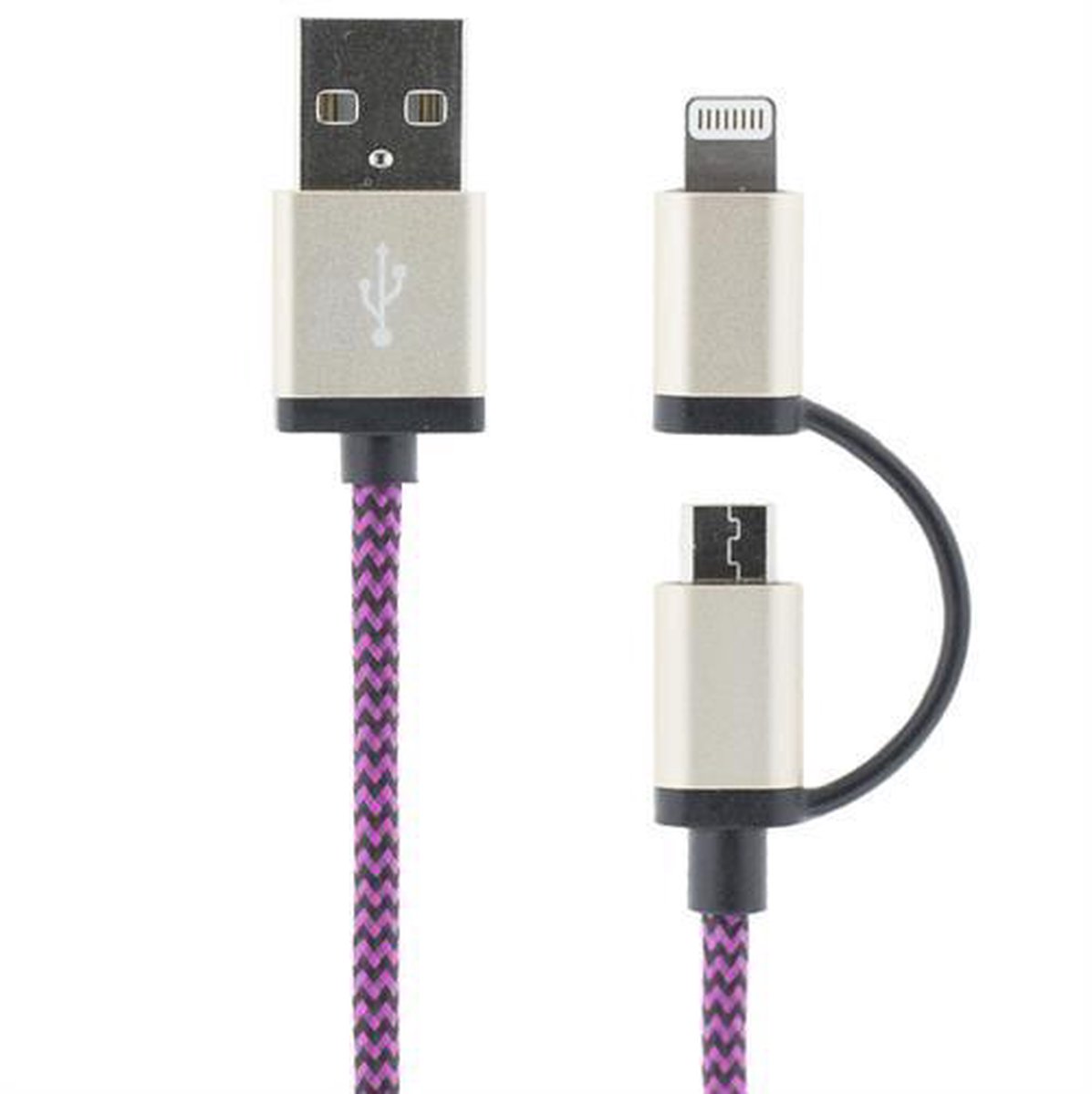 STREETZ  IPLH-243, Lightning/Micro USB Kabel, 1m