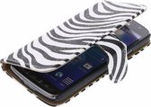 Bookcase Flip Wallet Cover Cover Samsung Galaxy Trend Lite S7390 Zebra Design
