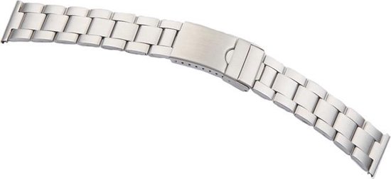 | Horlogeband Metaal Panama Staal - 22mm