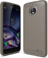Armor Brushed TPU Hoesje Motorola Moto E4 - Grijs