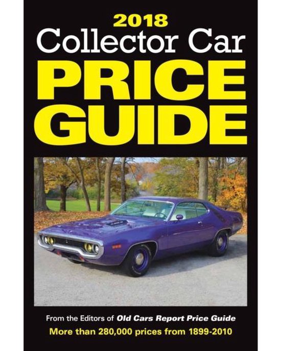 2018 Collector Car Price Guide - cover