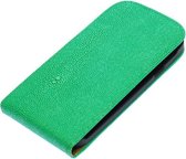 Groen Ribbel flip case cover hoesje voor HTC Desire 300