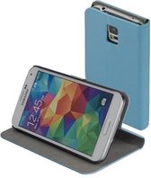 Blauw slim bookcase voor de Samsung Galaxy S5 Plus hoes