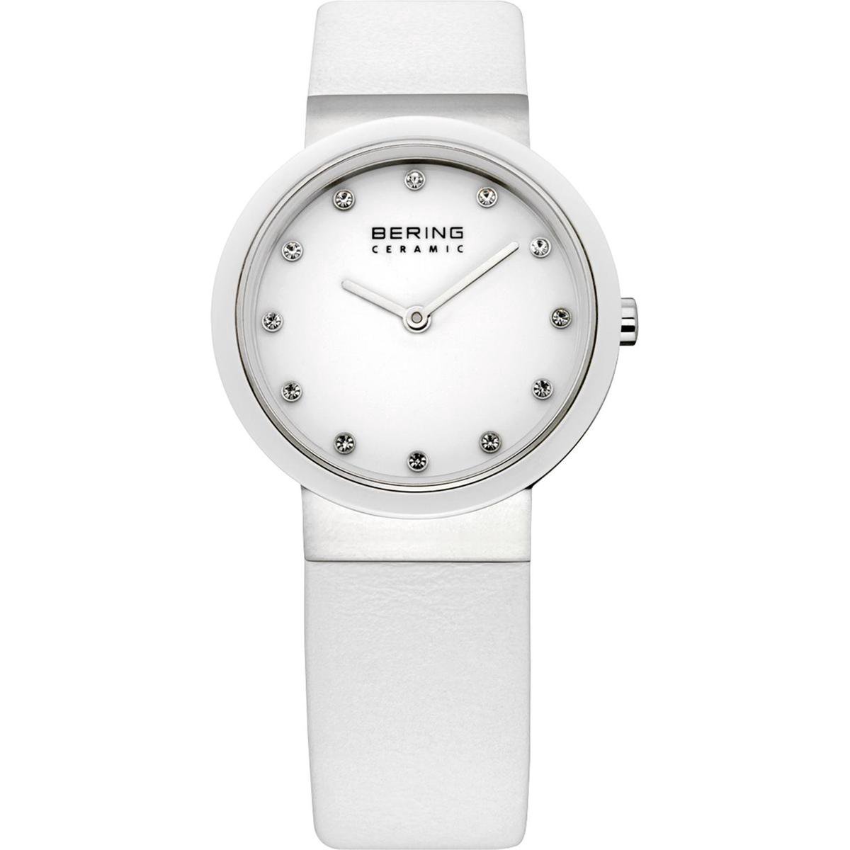 BERING 10729-854 - Horloge - Leer - Zilverkleurig - Ø 29 mm