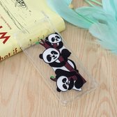 Samsung Galaxy S10 - hoes, cover, case - TPU - Transparant - Panda