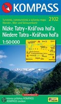Niedere Tatra Ost / Kràl'ova hol'a / Nizke Tatry 1 : 50 000