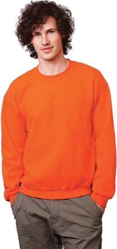 Oranje sweater voor dames en heren S