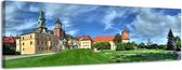 Krakau - Canvas Schilderij Panorama 158 x 46 cm