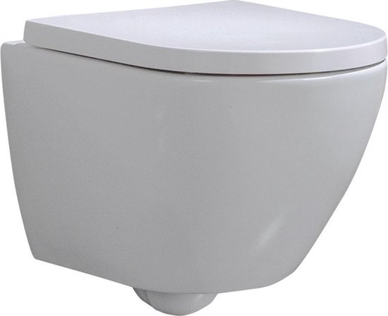 bol.com | Wandcloset - Hangend Toilet Shorty - Inbouwtoilet WC Pot